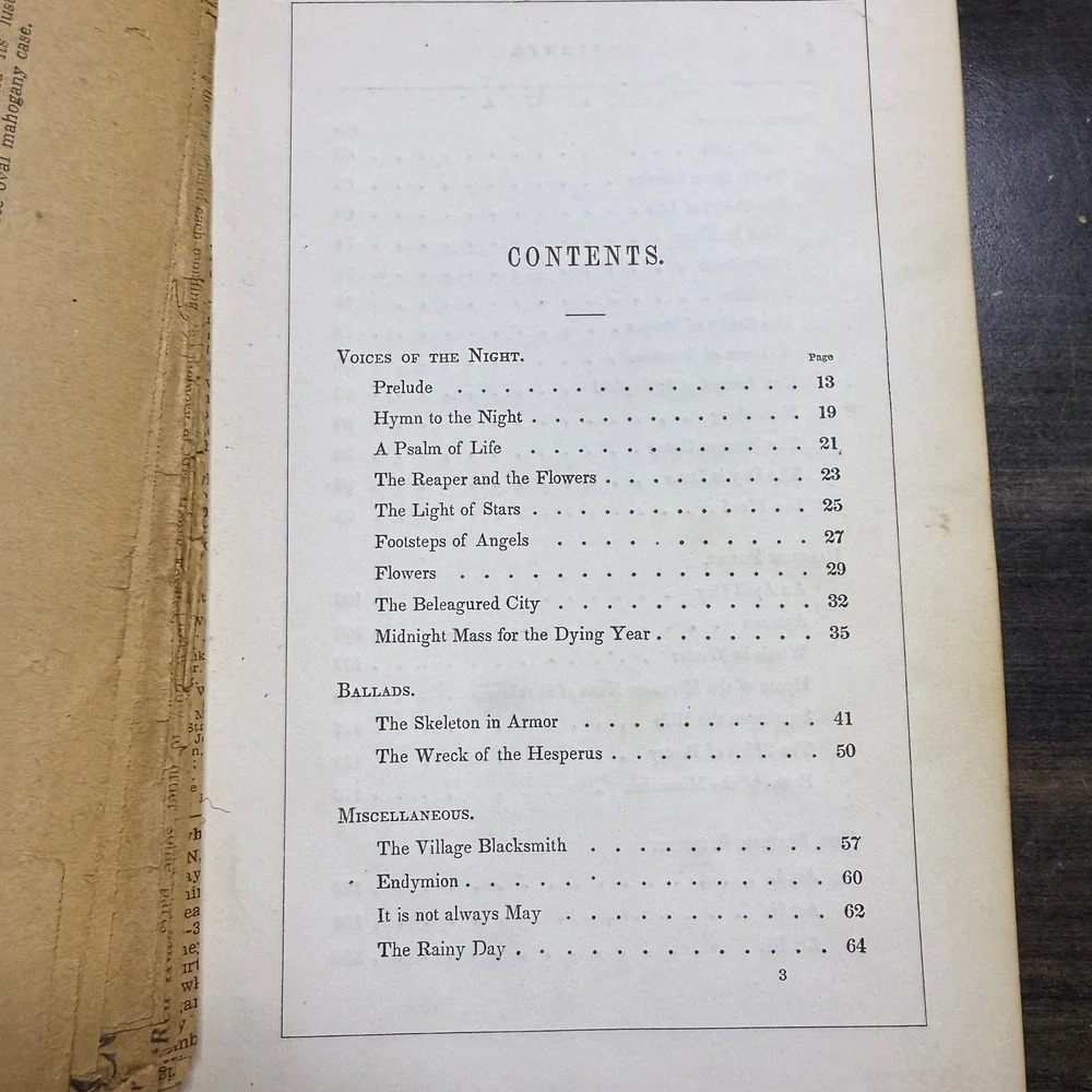 Poems by Henry Wadsworth Longfellow Second Edition 1846 Illustrated Antique Book